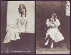 g2086/Dinamarca (2 ud.) Postal 1905 # Ellen Aggerholm Actriz Danesa - Imagen 1 de 2