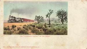 Postcard Private Mailing Card The California Limited Train Railway 1901 - Picture 1 of 2