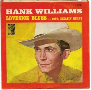 HABK WILLIAMS SR.-MGM 13305 PROMO W/PS COUNTRY 45 RPM LOVESICK BLUES VG++ - Bild 1 von 2