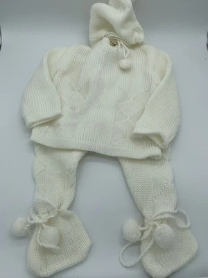 Suéter de Acrílico para Bebé Friedknit Creations Vintage Carriage Boutiques Pantalones con Pies Foto 1 de 4