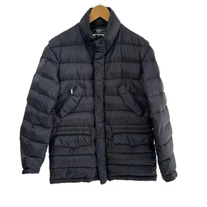 Auténtico abrigo de plumón para hombre Ermenegildo Zegna - azul marino oscuro gris oscuro - Imagen 1 de 6