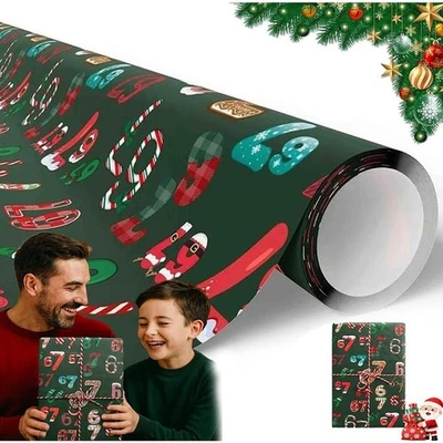 Divertido rollo de papel de envolver 67 Navidad-, 6 7 papel de envolver Navidad Foto 1 de 4