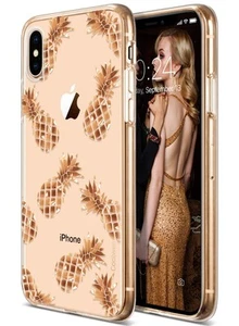 Pineapple Case für iPhone Xs, für iPhone X Ananas Rosegold Glänzend Glitzer... - Bild 1 von 9