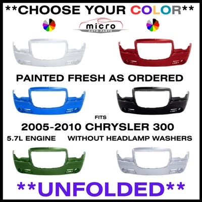 NEW FRONT BUMPER FOR 2005-2010 300C 5.7L PAINTED *CHOOSE YOUR COLOR* CH1000441 - Изображение 1 из 4