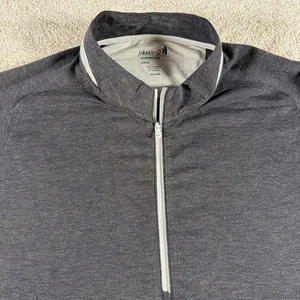 Johnnie-O Performance 1/4 Zip Golf Pullover Mens Large Dark Gray Long Sleeve - Picture 1 of 8