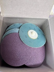 3" 50 grit quick change disc pk25 resin cloth aluminum oxide flexloc 20354 - Picture 1 of 2