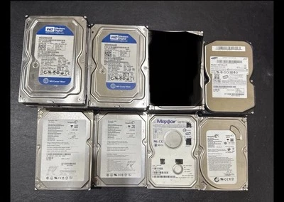(16) Hard Drives 3.5” WESTERN DIGITAL SEAGATE SAMSUNG 120gb 160gb 320gb 500gb - Image 1 of 4