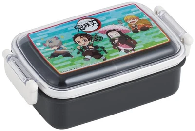 skater Children's Bento Box 450ml Antibacterial Demon Slayer Kimetsu no Yaiba Mi - Image 1 of 4