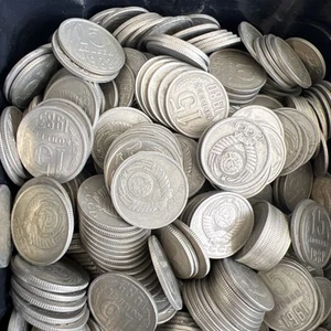 Dealers Lot 200 Coins USSR Soviet Russia 1961 to 1991 1 2 3 5 10 15 20 Kopeks - Picture 1 of 5