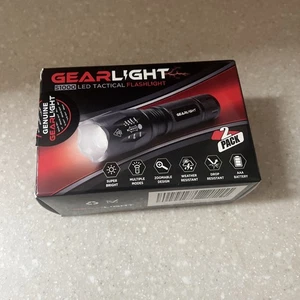 Linternas Gear Light LED Mini Tácticas 5 Modos Zoom Rayo Alto Lúmenes 2pk - Imagen 1 de 1