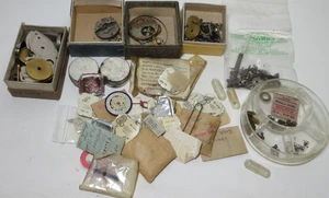 LOT OF WATCH PARTS WATCHMAKER REPLACEMENT PART VINTAGE MOVEMENT PARTS #12 - Bild 1 von 16