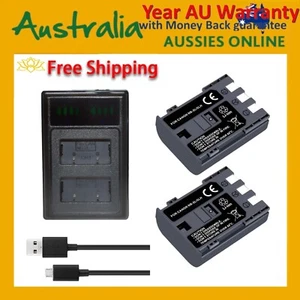 2 Battery+Dual Charger for CANON EOS 350D 400D NB-2LH NB-2L PC1018 E160814 G9 G7 - Picture 1 of 1