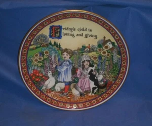 Royal Worcester 7.5" Birthday Plate By Sue Scullard - Made in England - Picture 1 of 5