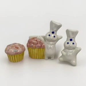 Pillsbury Funfetti Salt & Pepper Set W/ Napkin Holder Benjamin & Medwin 2001 VTG - Picture 1 of 13