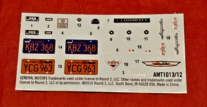 AMT 1961 Chevy Impala SS Decal Sheet 1/25 - Picture 1 of 1