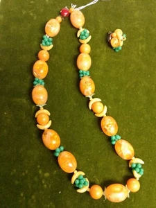 Vintage Plastic Fruit Necklace From West Germany - Picture 1 of 3