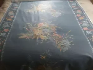 Vintage 1982 Casa N Casa Drappeggio Tessuto Blu Uccellini Floreale 6,5 iarde x 54" Larghezza - Foto 1 di 10