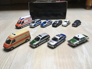 ๐บ๐ฆ 1:87 10xSET DIECAST police ambulance mercedes vw w211 Sprinter T3 - Picture 1 of 2