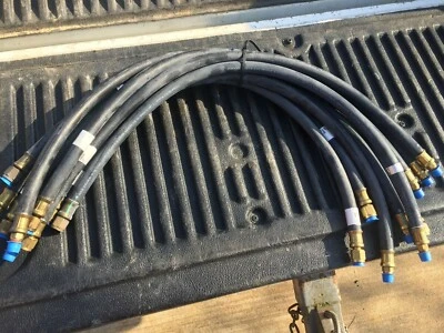 Lot Of 10 Parker Air Brake Hoses 34" overall length 3/8" hose 225psi