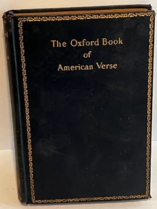 RARE BOOK: THE OXFORD BOOK OF AMERICAN VERSES - 1927 - Imagen 1 de 3