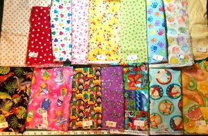 YOUR CHOICE Novelty FQs SCRAPS Remnants Dinosaur Cat cotton Craft quilt Fabric - Picture 1 of 10