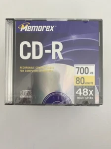 NEW Memorex CD-R 23-Pack 48x 700 MB 80 min New Sealed Blank Media CDs &.Cases - Picture 1 of 2