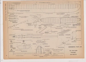 LOT OF MANY AIRPLANE PLANS  PAGES FROM MODEL AIRPLANE NEWS FREE SHIP IN U S - Picture 1 of 11