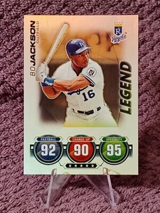 2010 TOPPS ATTAX LEGEND BO JACKSON SILVER FOIL REFRACTOR RARE KC ROYALS