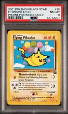2001 Pokemon Black Star Promo Flying Pikachu #25 PSA 8