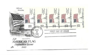 2116a 22c Flag over the Capitol booklet pane of 5, ArtCraft FDC - Picture 1 of 1