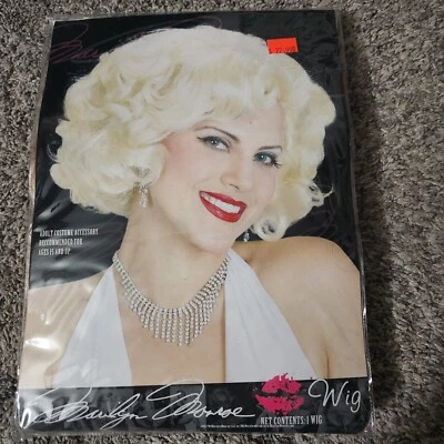 Fun World 成人女式玛丽莲·梦露假发万圣节服装配件金发新品 — 第 1/3 张图片