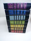 Readers Digest kondensierte Bücher 1980er Jahre buntes Dekor Menge 7 Regenbogen auf blau HC