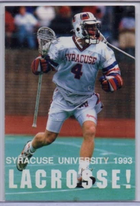 1993 Syracuse University Lacrosse Pocket Schedule, Matt Riter - Picture 1 of 2