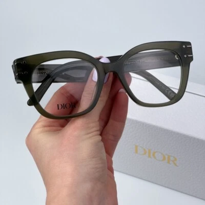Dior Women Eyeglasses Green Demo Geometric DIORSIGNATUREO CD50054I 098 B2I NEW - Image 1 of 4