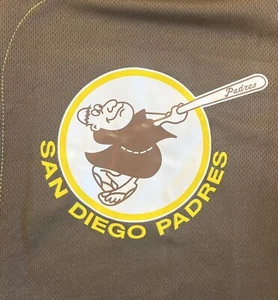 San Diego Padres JERSEY GOLD/BROWN L LARGE NWT - Picture 1 of 5