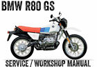 BMW R80GS R80 GS G/S Workshop Service Repair Manual eBook PDF on CD