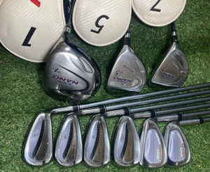 Ladies Maruman EXIM NANO Club Set 1W 5W 7W 7-9i Pw Aw Sw 9pc RH Graphite Women - Picture 1 of 9