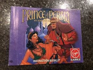PRINCE OF PERSIA ORIGINAL INSTRUCTION MANUAL BOOK NINTENDO NES HQ - Picture 1 of 1