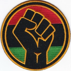 50 Pcs RASTA Fist in circle Embroidered Patches 3" Diameter iron-on - Picture 1 of 1