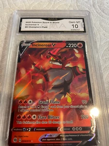 INCINEROAR V 2020 POKEMON ESPADA Y ESCUDO CAMINO DEL CAMPEÓN # 8 GRADO 10 L@@@K - Imagen 1 de 2