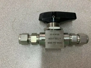 NEW NO BOX WHITEY 3/8" BALL VALVE SS-83KS6 - Picture 1 of 3