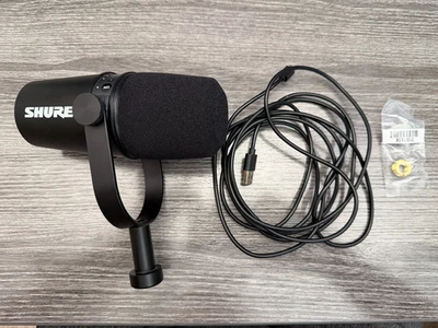 Shure MV7-K  XLR/USB Podcast Dynamic Microphone - Black - Image 1 of 4