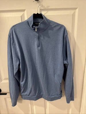 Polo Golf Ralph Lauren Sudadera Para Hombres Mediana Azul Pullover 1/4 Bolsillos con Cremallera Foto 1 de 4