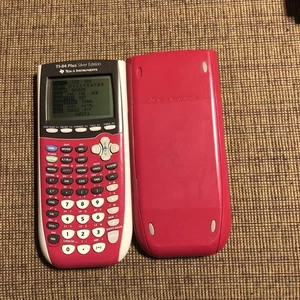 TI-84 Plus Silver Edition Pink Graphing Calculator Texas Instruments - Tested - Picture 1 of 9