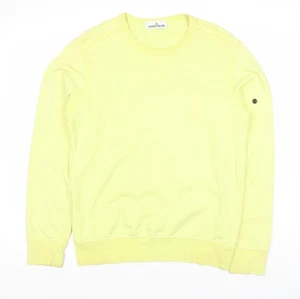 Sudadera pulóver amarilla Stone Island para hombre M - Imagen 1 de 12