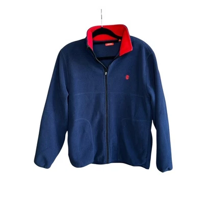 Chaqueta Izod Para Hombre Vintage Polar Cremallera Completa Talla Mediana Atletismo Informal Foto 1 de 4