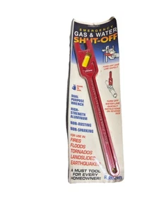 Water & Gas SHUT-OFF Wrench Made in USA Thrifco Plumbing 5110036 Emergency - Picture 1 of 4