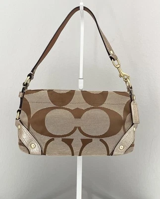 Mini bolso vintage Y2K Coach Carly Signature Foto 1 de 4