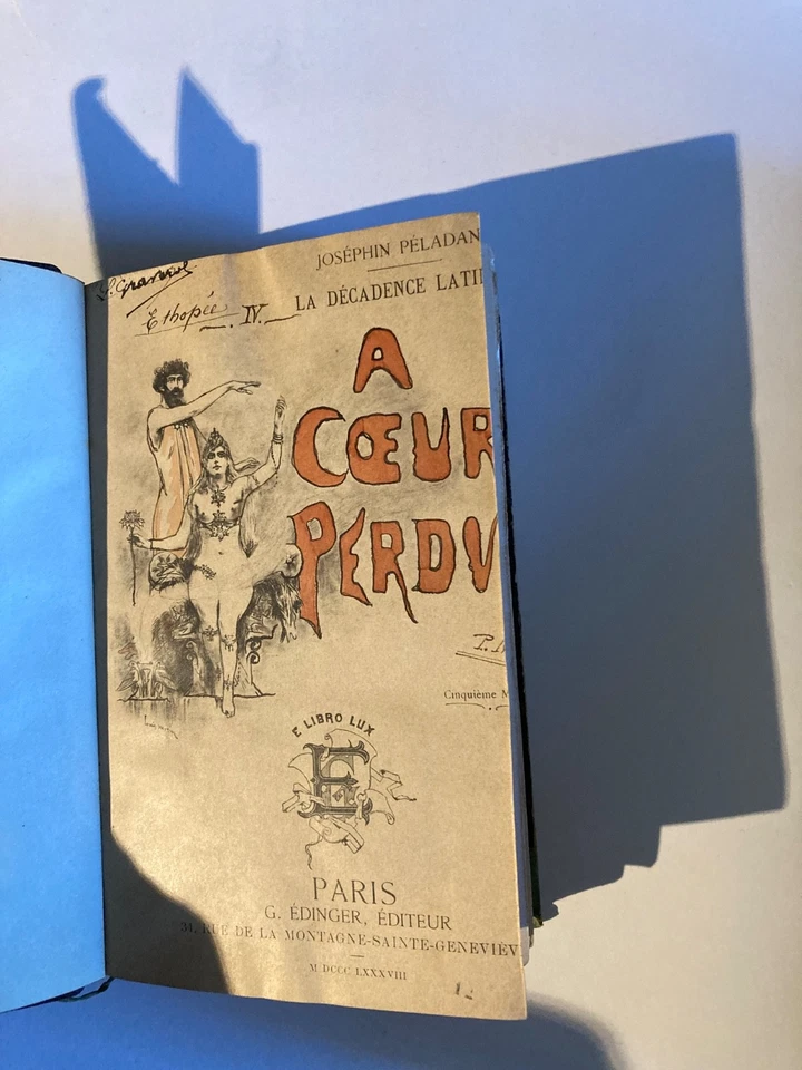 Rose-Croix - Joséphin Péladan - A cœur perdu - Édition originale- 1888 - Photo 1/4