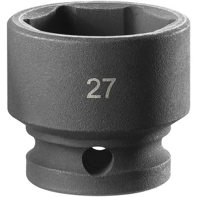 Facom 6-Point Stubby Impact Socket 1/2in Drive 27mm - Image 1 of 2